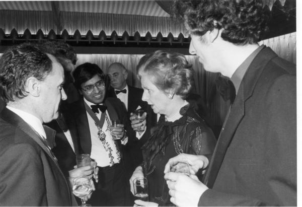 Mohammed Amin with Margaret Thatcher